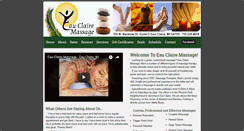 Desktop Screenshot of eauclairemassage.com